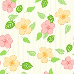 flowers, leaf, stripe