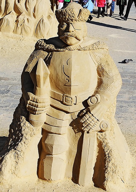 Estátua, Areia, Beira-Mar