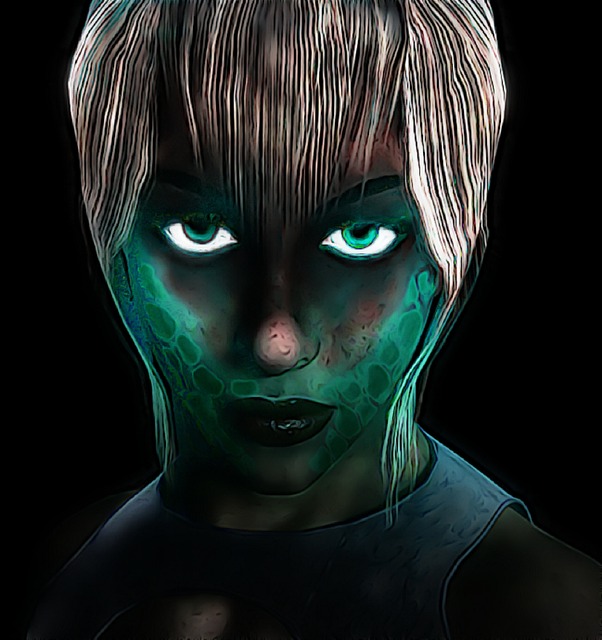 Free Sci-Fi Woman illustration and picture