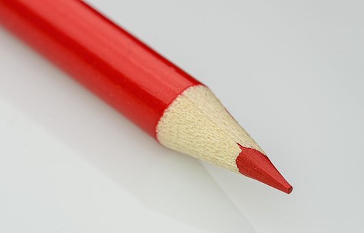 Free Red Color Pencil photo and picture