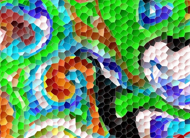 Free mosaic colorful abstraction illustration