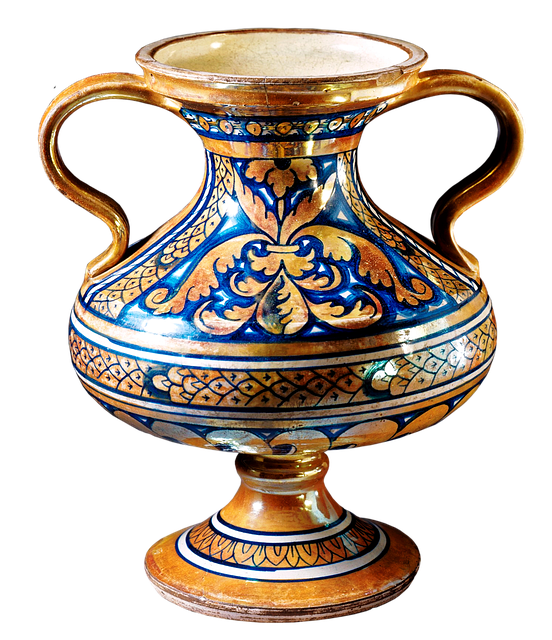 To-Håndtert Vase, Vase, Tinnglasert
