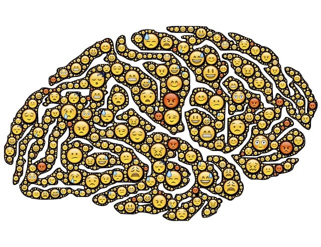 Free brain mind emotions illustration
