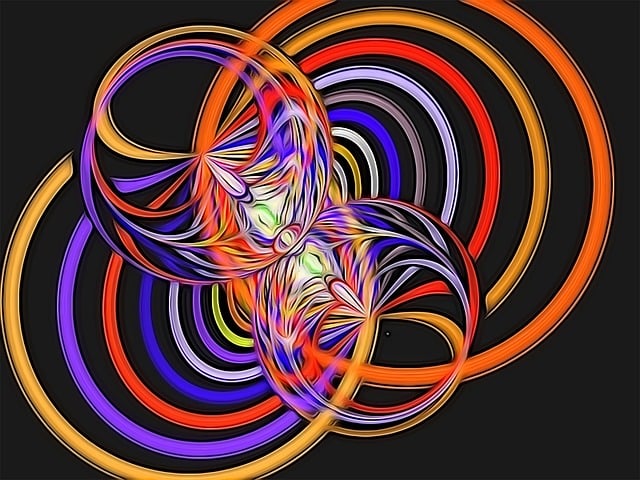 Free multicolor multi-color circles illustration