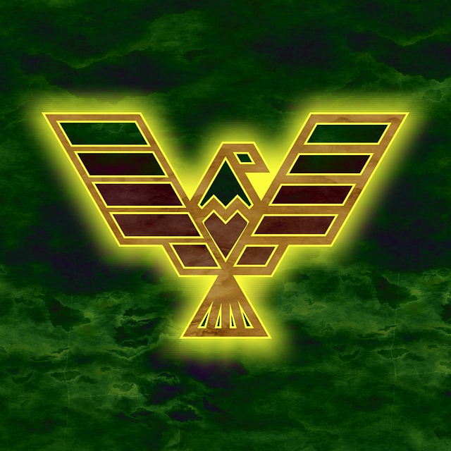 Free eagle bird to form illustration