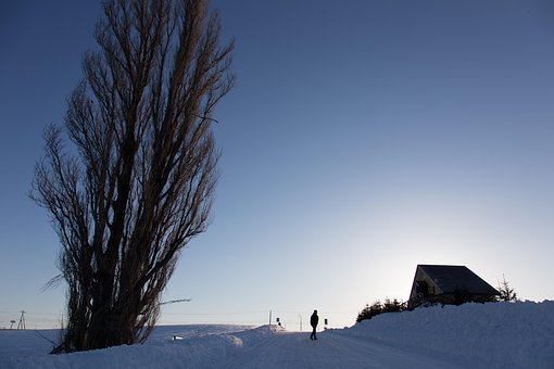 Ken Mary, Hokaido, Neve, Céu Azul, Japão