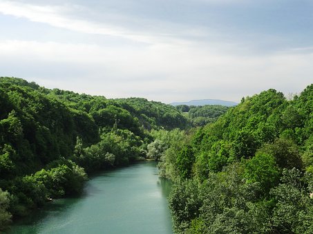 Landschap, Kroatië, Rivier, Europa