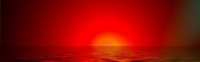 Free banner header sunset illustration