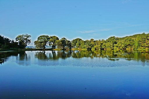 Free Reservoir Sky Of Autumn photo and picture