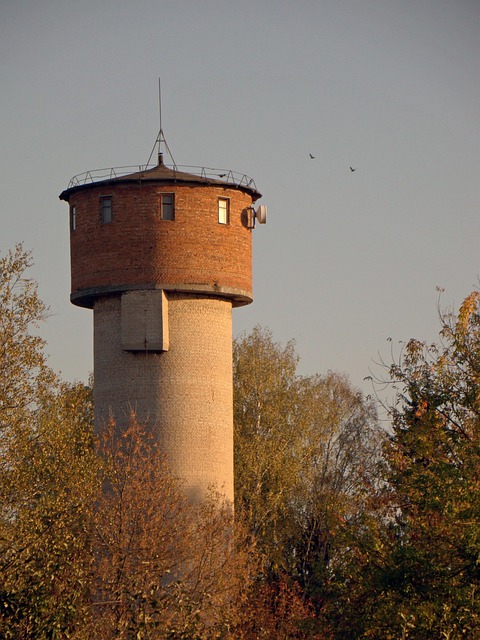 Wasserturm, Turm, Herbst, Wasserdruck