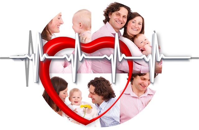 Free family heart health illustration