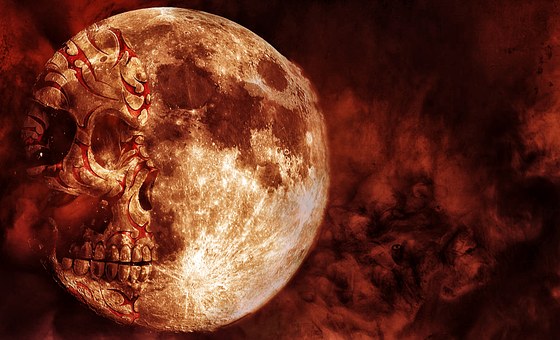 Free Skull Moon illustration and picture