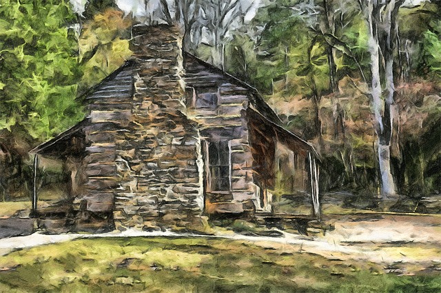 Free cabin house home illustration