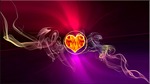 flame, heart, smoke