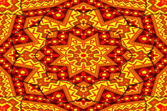 Free kaleidoscope mandala relax illustration