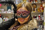 mask, masquerade, girl