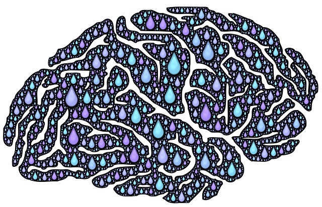 Free brain drops mind illustration