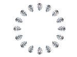 diamonds, sparkle, circle