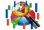 graph, pie chart, business