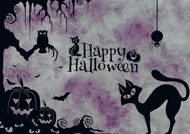 Free halloween animal cat illustration