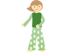 girl, child, standing