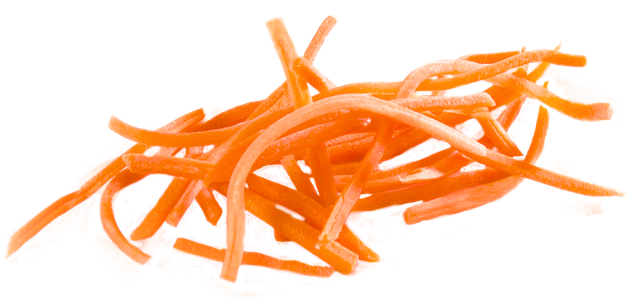Free isolated carrots strip illustration