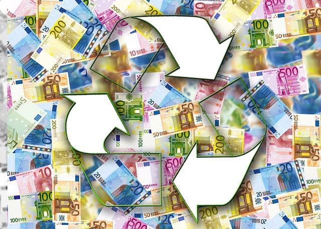 Free money euro arrows illustration