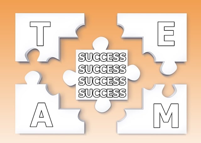 Free team puzzle success illustration