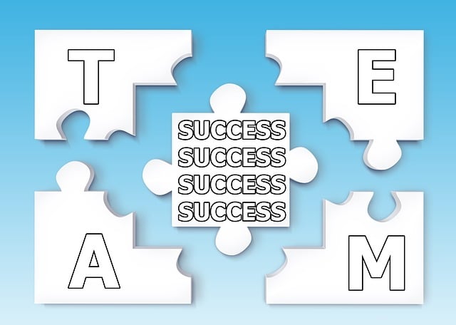 Free team puzzle success illustration