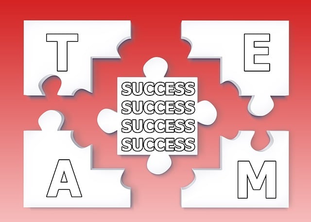 Free team puzzle success illustration