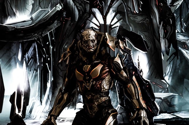 Free science fiction halo action figure illustration
