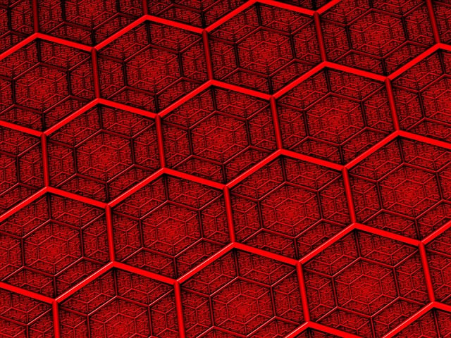 Free grid hexagon design illustration
