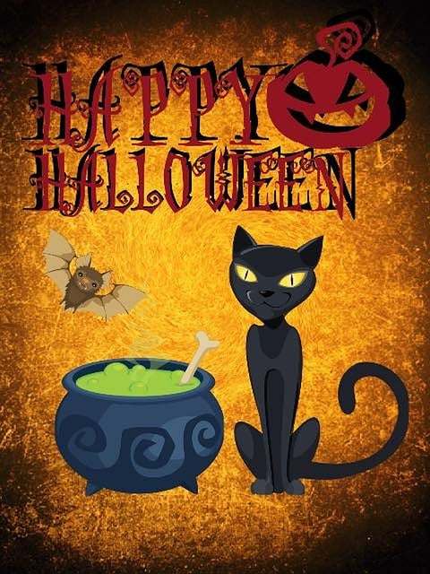 Halloween, Katze, Atmosphäre, Unheimlich