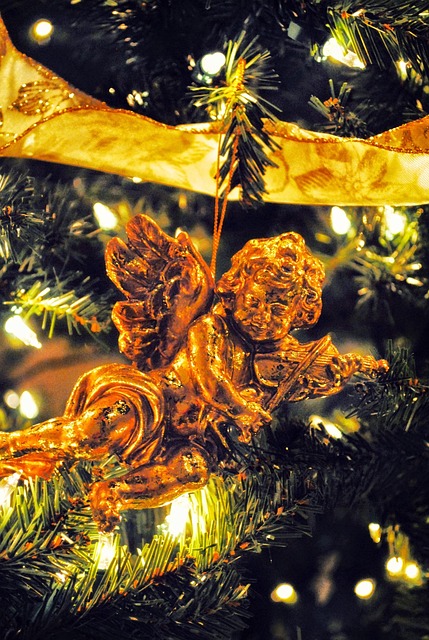 Engel, Ornament, Schleife, Baum