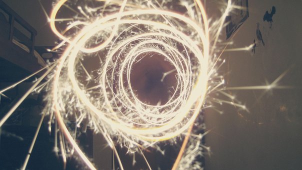 Free Long Exposure Fireworks photo and picture