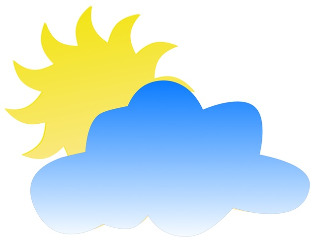 Wetter, Symbol, Wolke, Sonnig, Klima