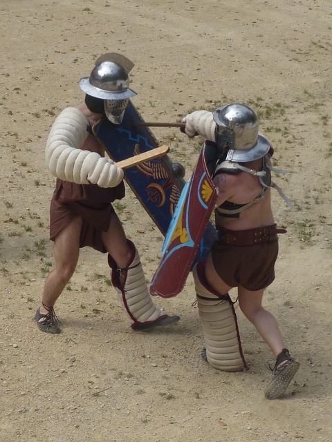 Gladiatorul, Romani, Luptă, Roma