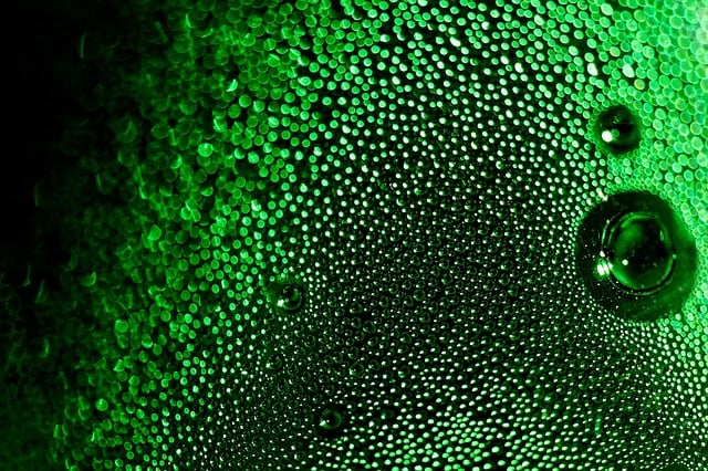 Free green bubbles bottle surface bottle illustration
