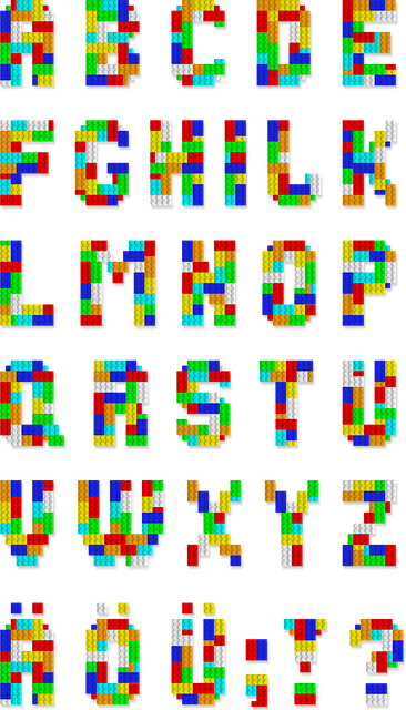 Buchstaben, Alphabet, Bausteine
