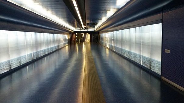 Naples, U Bahn, Architekt, Rohr, Modern