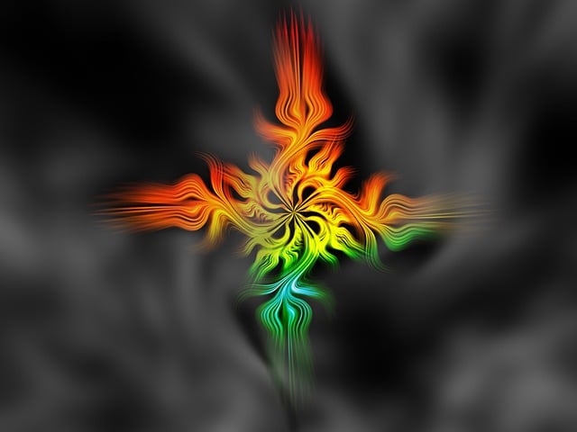 Free smoke rainbow nature illustration
