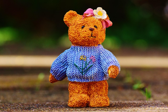 Free Little Bear Artificial Stone photo and picture