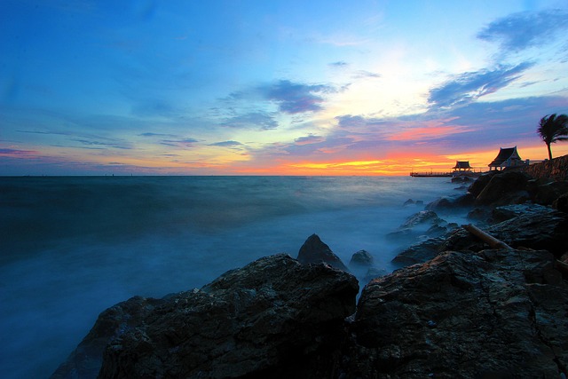 Free Sea Twilight photo and picture