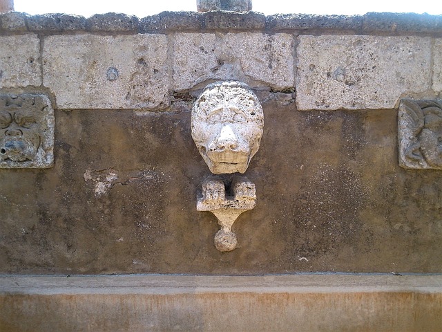 Springvand, Toscana, Italien, Piazza