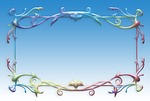 frame, course, curlicue