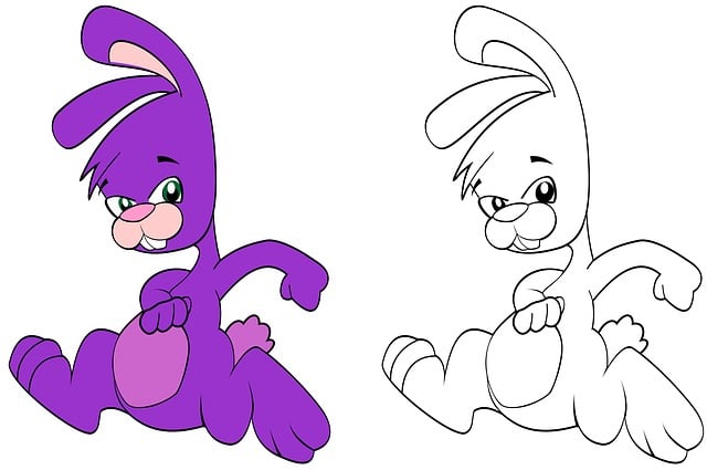 Free bunny cartoon celebration illustration