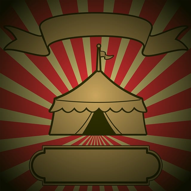 Free tent circus fairground illustration