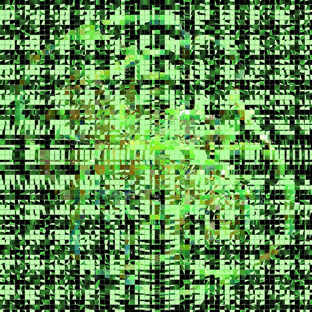 Hintergrund, Grünes Mosaik