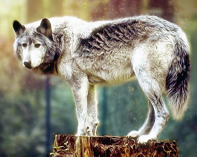 Download free HD stock image of Wolf Painting Wolf Free wolf painting wolf wildlife illustration