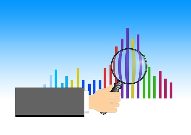 Free hand keep magnifying glass illustration